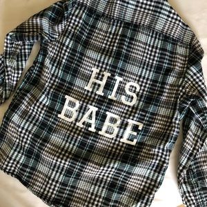 His babe flannel